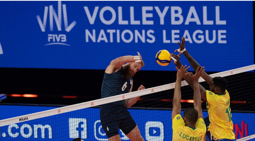 U S Men Ace Argentina To Improve To 2 1 At VNL USA Volleyball