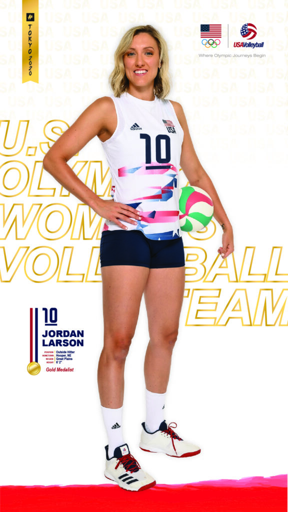 Usav Tokyo Phonewallpaper Wnt Larson Full Usa Volleyball