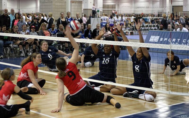 Women's Sitting Team Competing at Super 6 - USA Volleyball