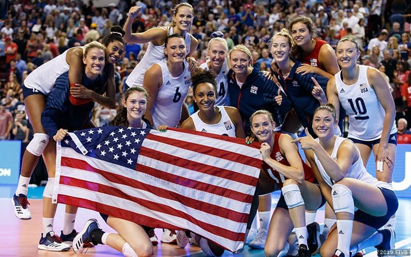 Us Women 1 Step Away From Olympic Berth Usa Volleyball