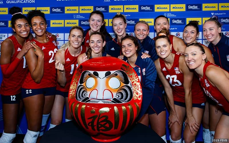 Usa Womens Volleyball Team Us Perfect Record Continues At Women S
