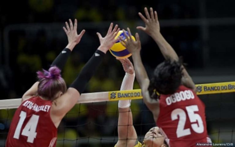 U S Women Defeat Brazil End Exhibition Tour Usa Volleyball