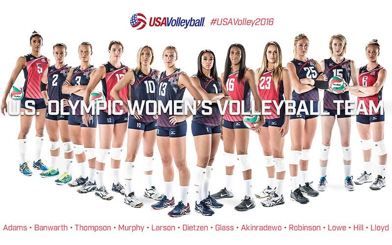 USA Volleyball Names U.S. Olympic Women's Team USA Volleyball