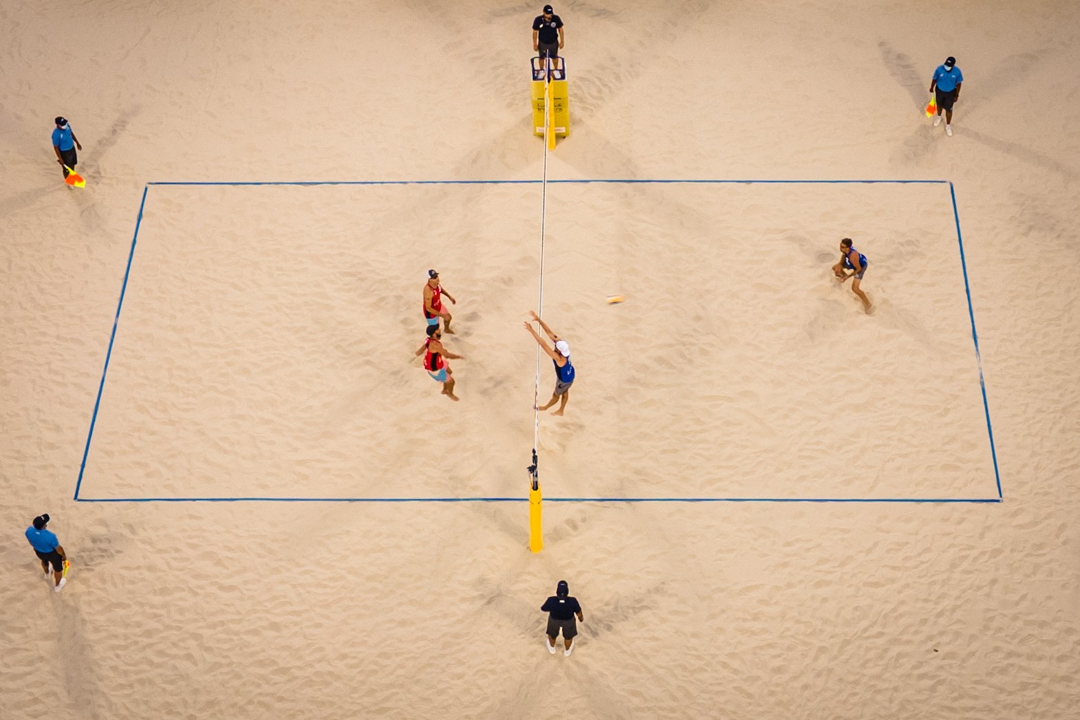 The 2021 Katara Cup men's bronze medal match from above