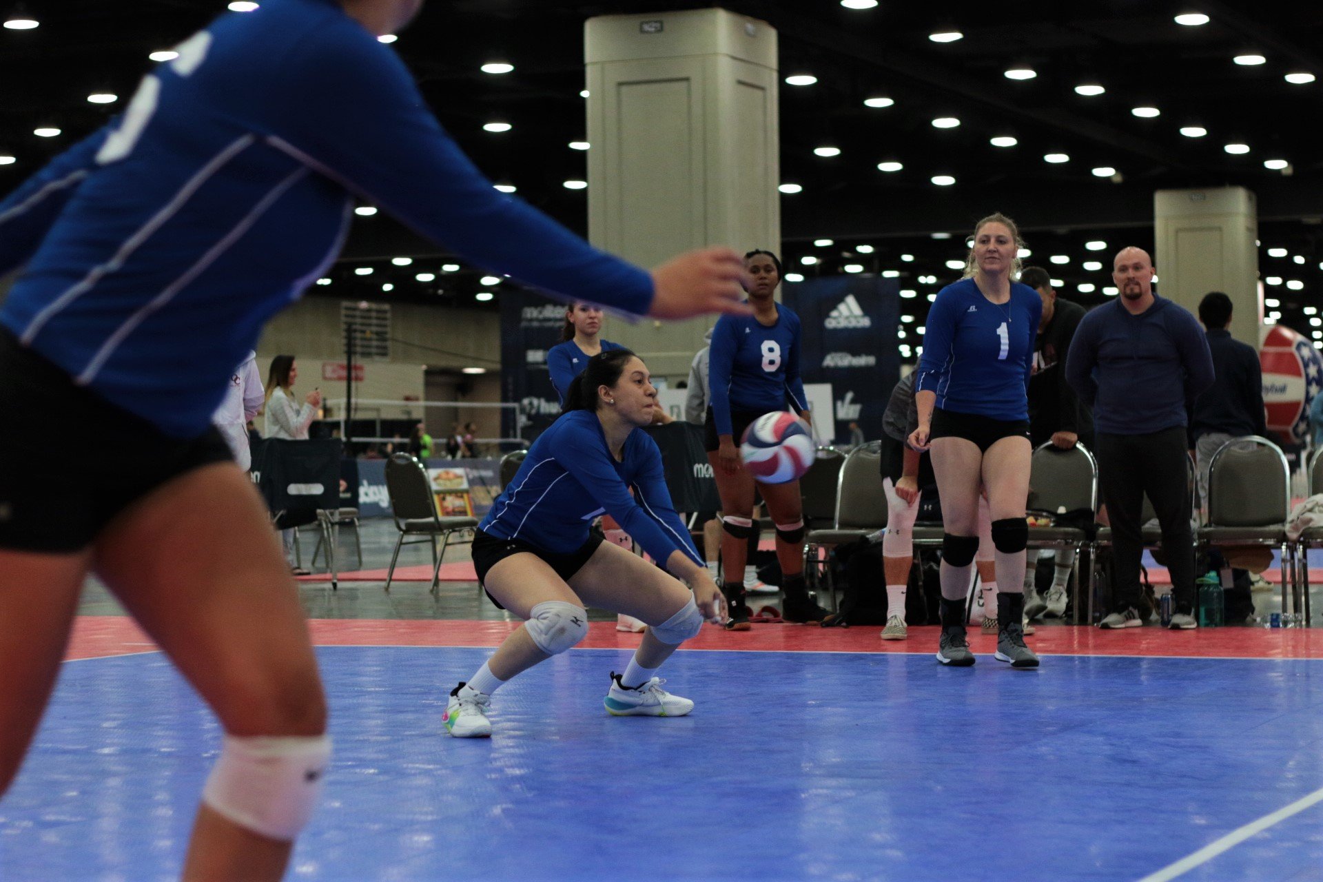 2021 USA Volleyball Open National Championship woman digging