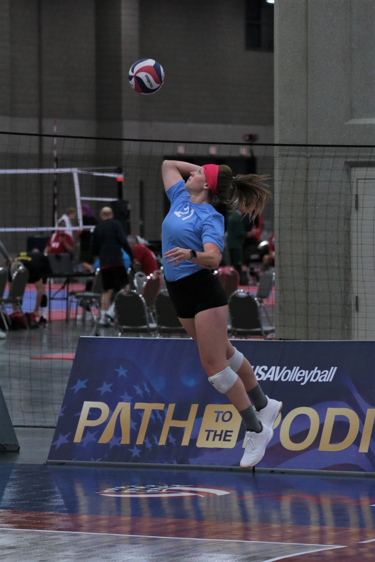 2021 USA Volleyball Open National Championship woman serving