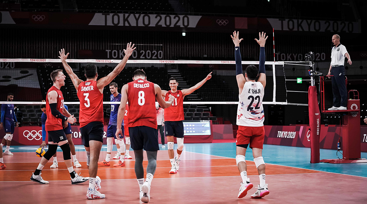 ris Afvige Konsekvenser U.S. Men Open Olympic Games with Sweep vs France - USA Volleyball