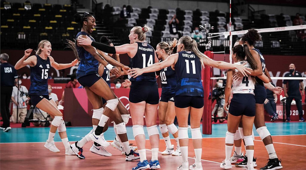 2020 Olympic Games Usa Women Vs Serbia Semifinal Usa Volleyball