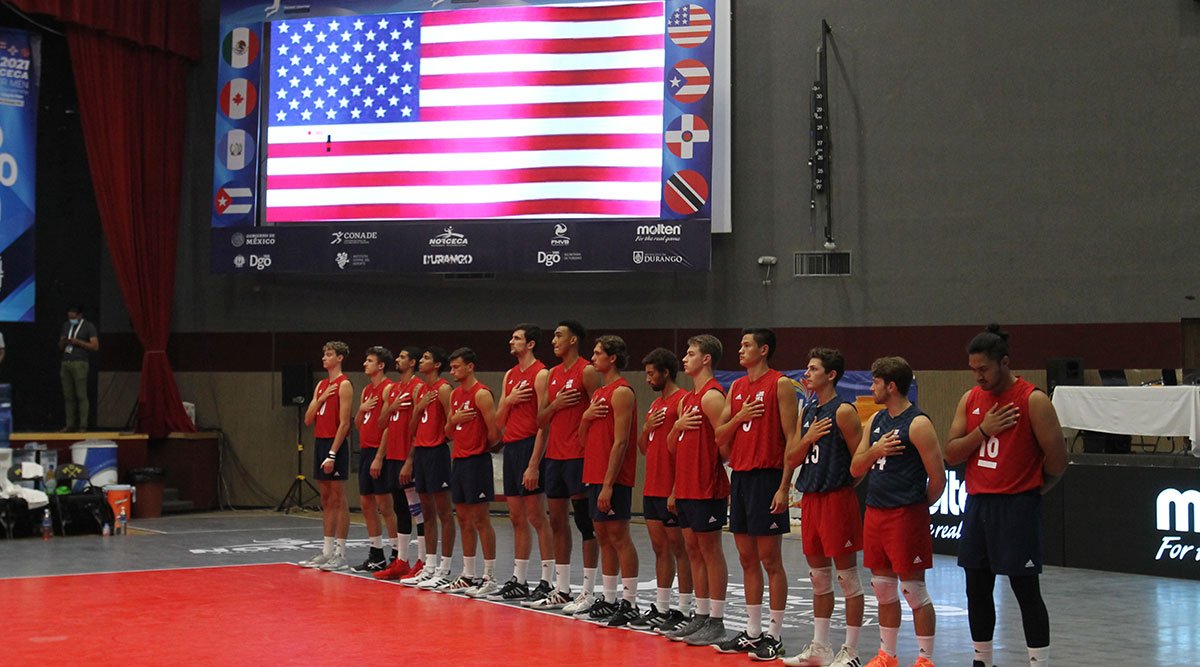 U.S. Men's National Team competing at NORCECA