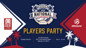 Information on the Opens players party