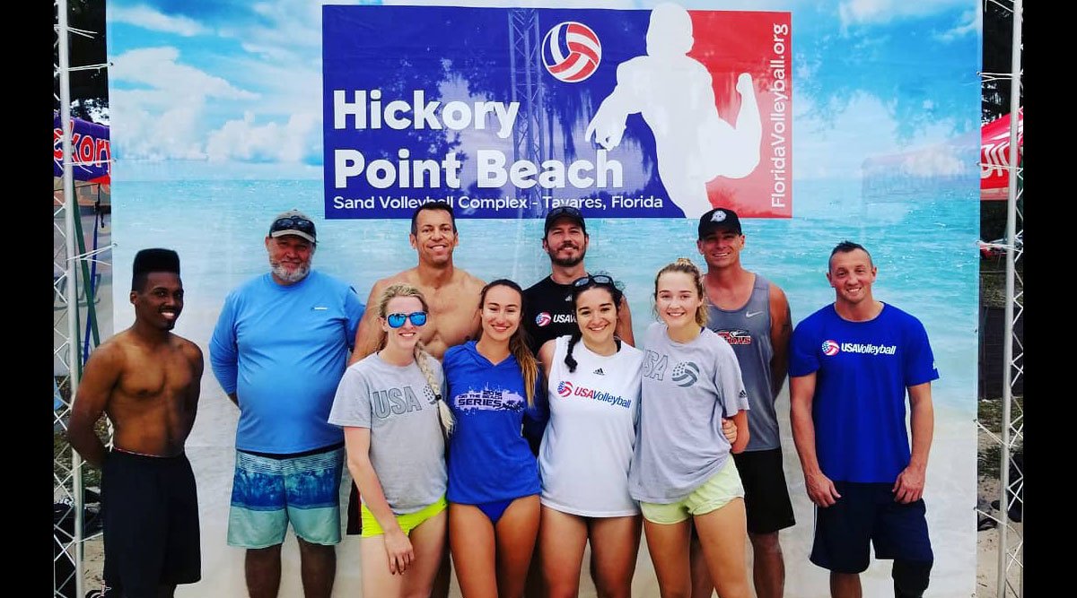 Beach ParaVolley players at Hickory Point