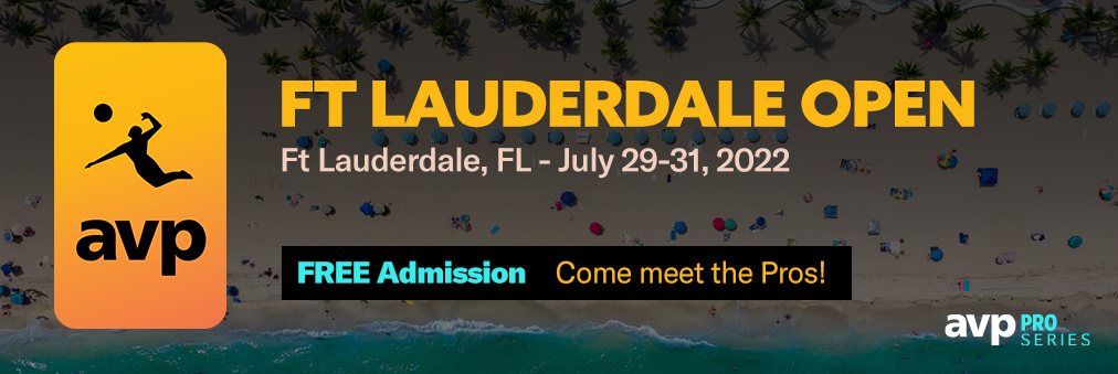 AVP Fort Lauderdale, July 29-31, 2022, free admission