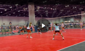 Girls indoor volleyball