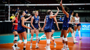 U.S. Women's National Team competing at VNL