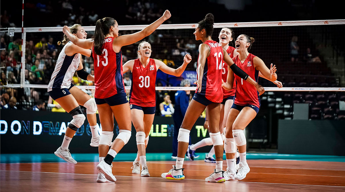 Women Sweep Brazil in Rematch Olympic Final - USA