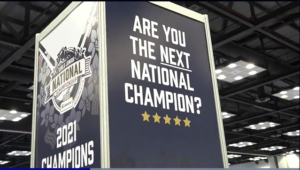 Banner reads "are you the next national champion"