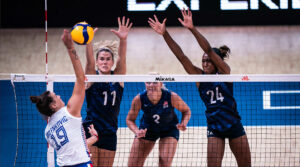 U.S. Women's National Team competing at VNL