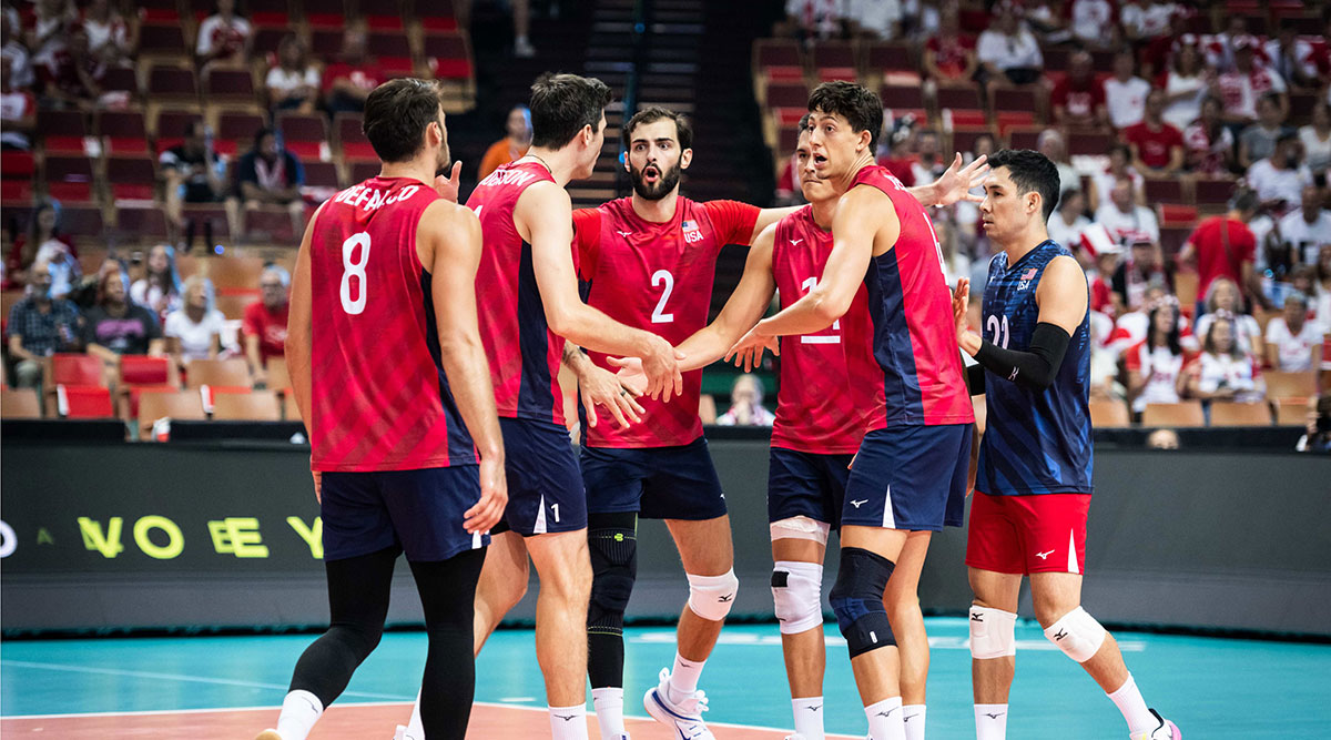 U.S. Men's Team competing at the World Championship
