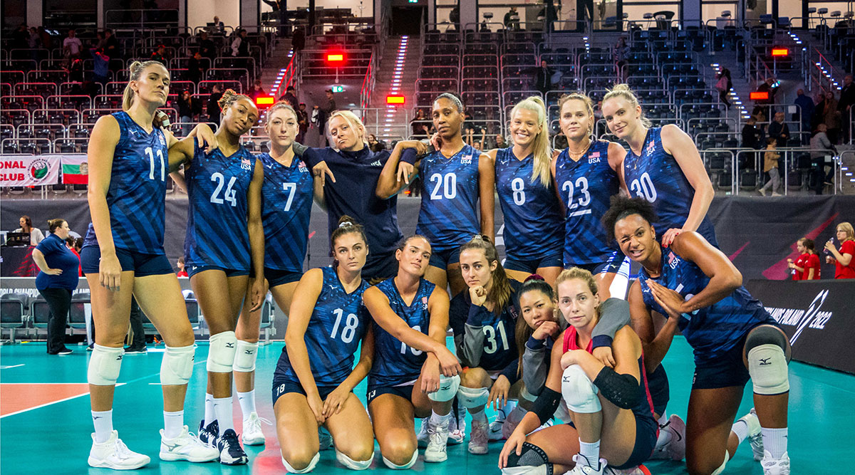 U.S.Women's Team competing at the World Championship