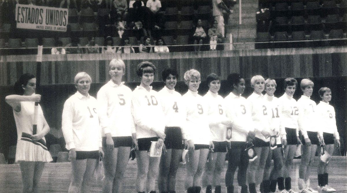 The 1968 U.S. Olympic Women's Volleyball Team