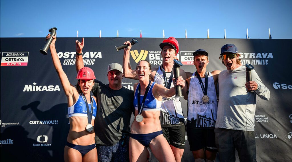 Beach Update: U.S. Teams Earn Silver, Bronze at Ostrava