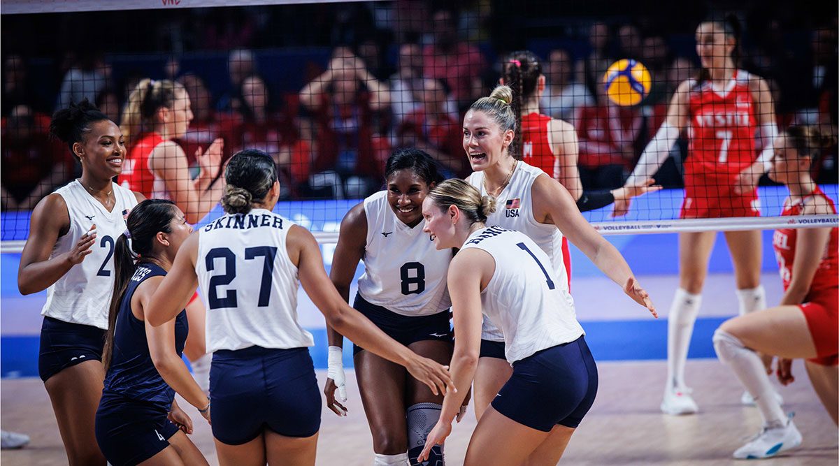 U.S. Women's National Team celebrates