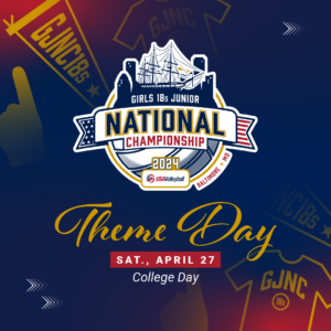 Theme day College day 2024 girls 18s April 27th