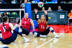 Kaleo Maclay setting for U.S. Women's Sitting National Team.