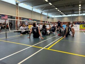 U.S. Men's Sitting National Team competing on day two of Dutch Tournament.