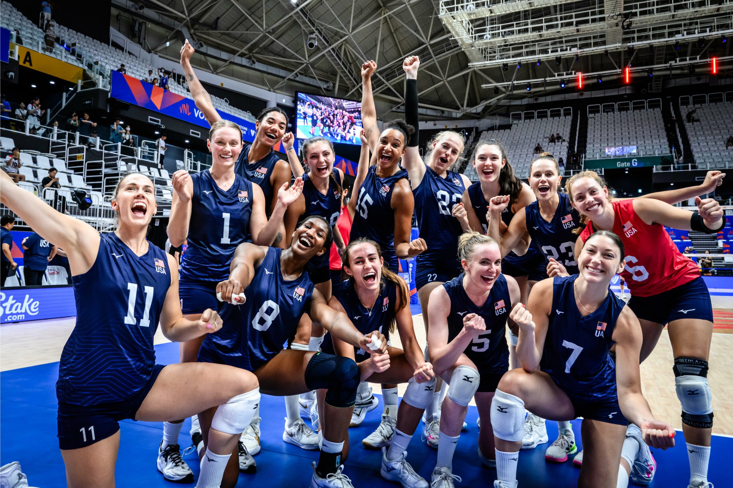 U.S. Women's National Team after its win over Germany
