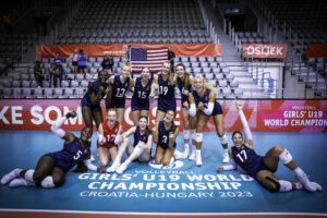 The U.S. GIrls U19 after a 3-2 win over Brazil