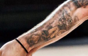 Photo of tattoo of Popeye the Sailor Man