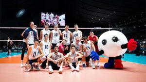 U.S. Men Team photo at Road to Paris Qualifier after Turkiye