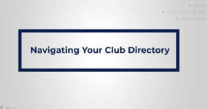 Navigating Your Club Directory