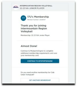 Almost done with membership