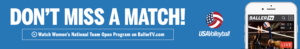 women's national team open program web banner