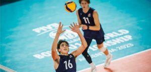 Tread Rosenthal sets as a member of the 2023 U19 National Team (NORCECA).