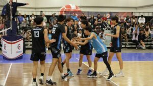 Celebrating on the court