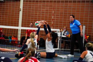 Whitney Dosty goes up for the block