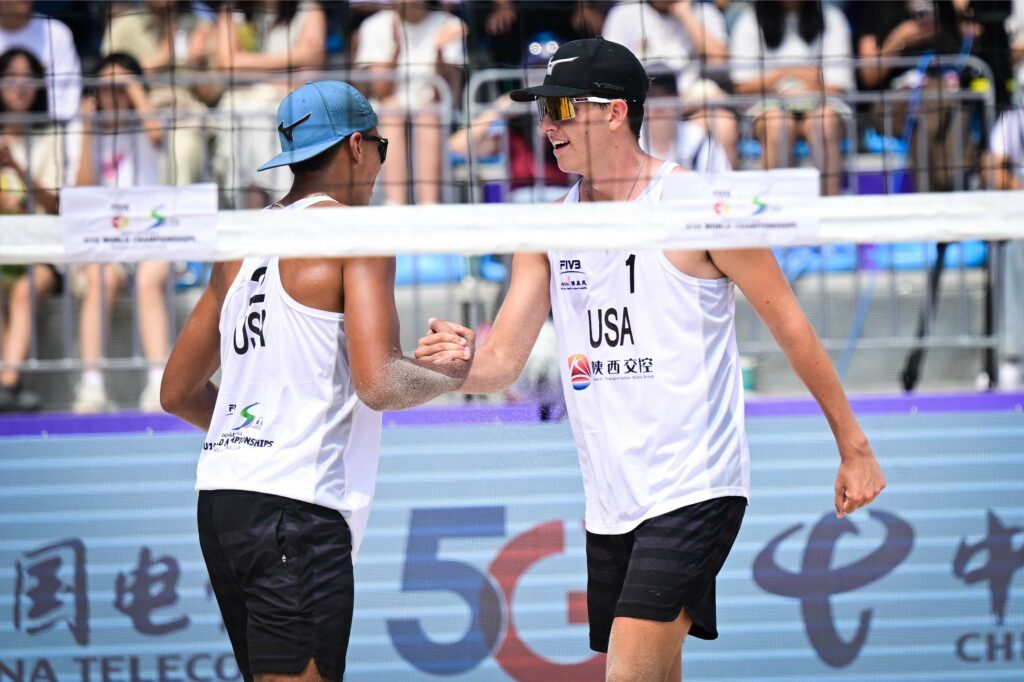 Caleb Blanchette and Malachi Brewington (FIVB)