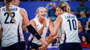 Jordyn Poulter celebrates