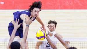Nolan Flexen attacks at the 2024 NORCECA Continental Championship (NORCECA)