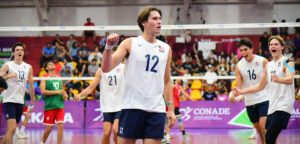 Sterling Foley celebrates as a member of the 2024 NORCECA Men's U21 National Team (NORCECA)