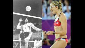 Flo Hyman and Kerri Walsh Jennings