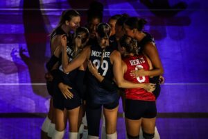 U.S. Women's National Team huddle