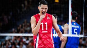 Micah Christenson celebrates