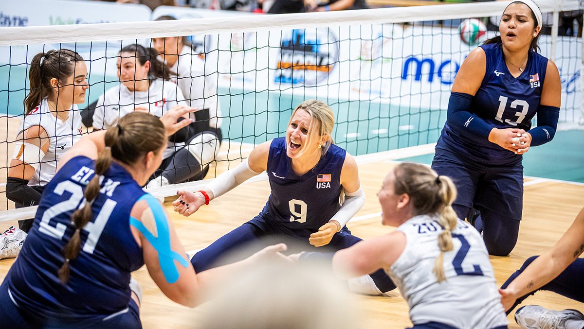 Tia Edwards celebrates