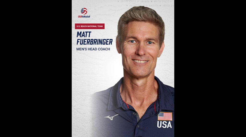 USA Volleyball Names Matt Fuerbringer Head Coach of U.S. Men’s Beach National Team