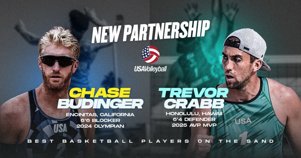 Trevor Crabb and Chase Budinger Announce New Beach Volleyball Partnership