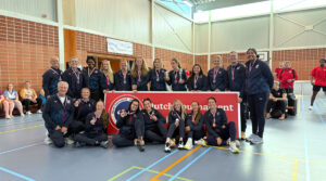 The Women's Sitting Team with their bronze medals from the Dutch Tournament